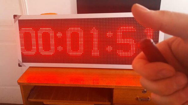 Cronómetro LED botón de disparo